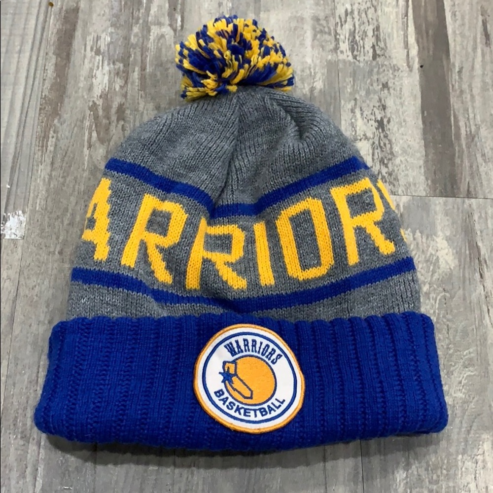 Golden state warriors Mitchell & Ness beanie